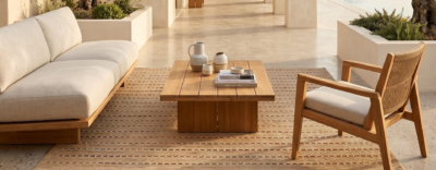 Tapis extérieur jute Hémisphere Sud