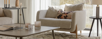 Fauteuil tissu love seat JOLENNE Hémisphère Sud